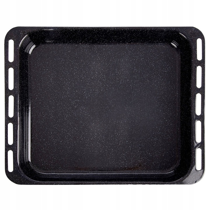 Tava de copt Orion emaliata 44,5x36x5 cm negru