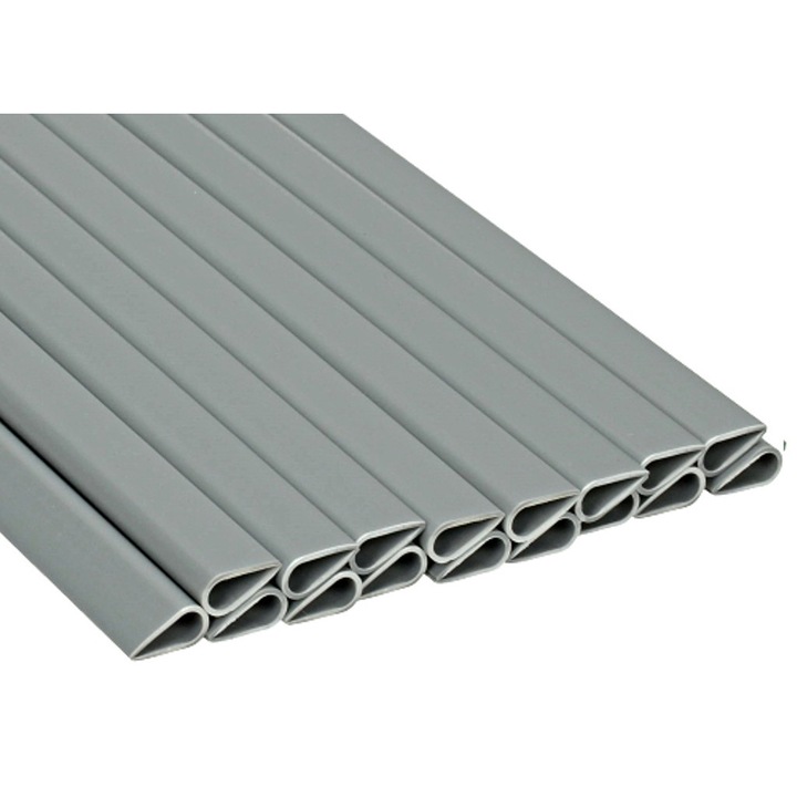 Rögzítő klipsz kerítés szalaghoz OEM szürke RAL7040 19cm PVC