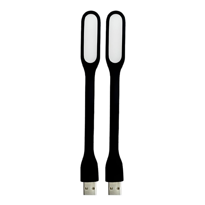 Lampa de veghe universala USB din doua piese, editie neagra
