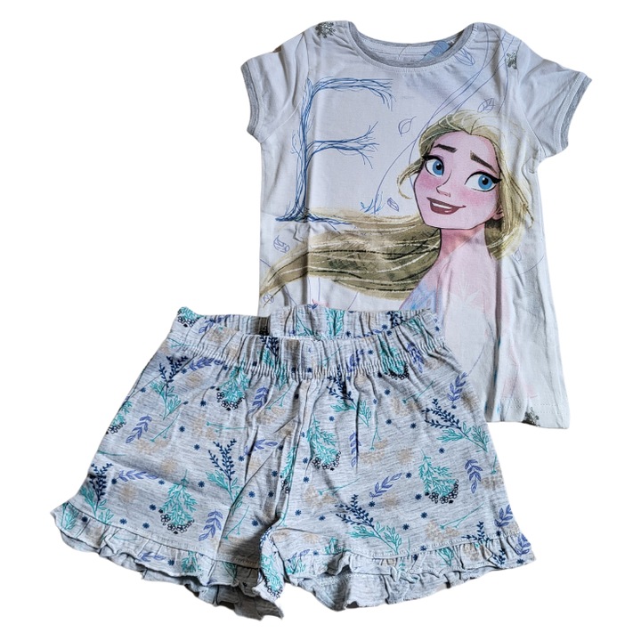 Пижама Elsa, Frozen, момичета, лятна, памук, сива