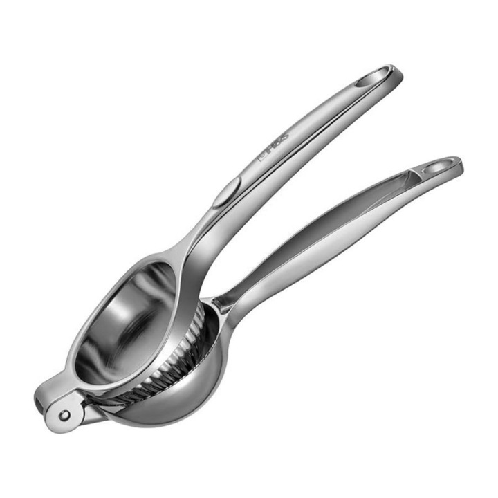 Storcator manual pentru citrice H&S, din aliaj de zinc, 7 cm diametru, rezistent, ideal pentru bucatarie, bar, Argintiu