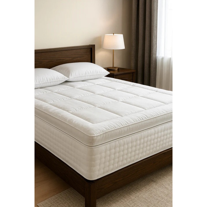 Saltea Cadar cu Arcuri Premium, Par de Cal, Matase si Casmir, 38cm, 200x160cm