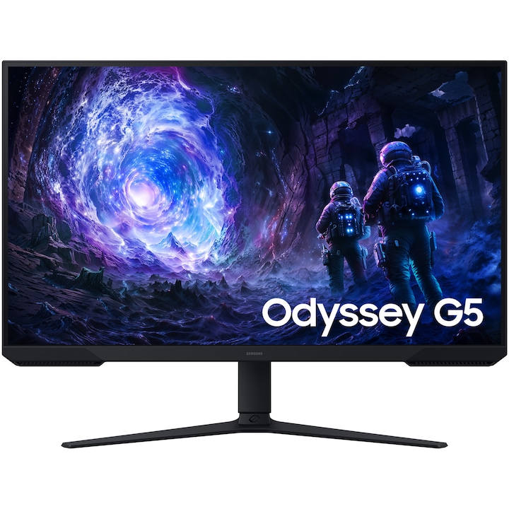 Samsung Odyssey G5 G51F Gaming monitor, 32", QHD (2560X1440) 180Hz, VA, 1ms (MPRT), HDR10, FreeSync, Pivot, 2 x HDMI, DisplayPort, Fekete