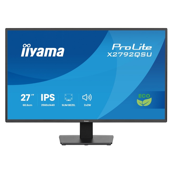 Iiyama 27" QHD 2560x1440, fekete, 120 Hz, 3 ms LED monitor