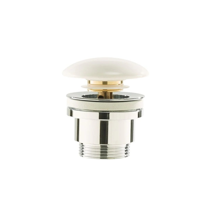 Ventil scurgere Elysium Bell, click-clack, alb, alama sanitara