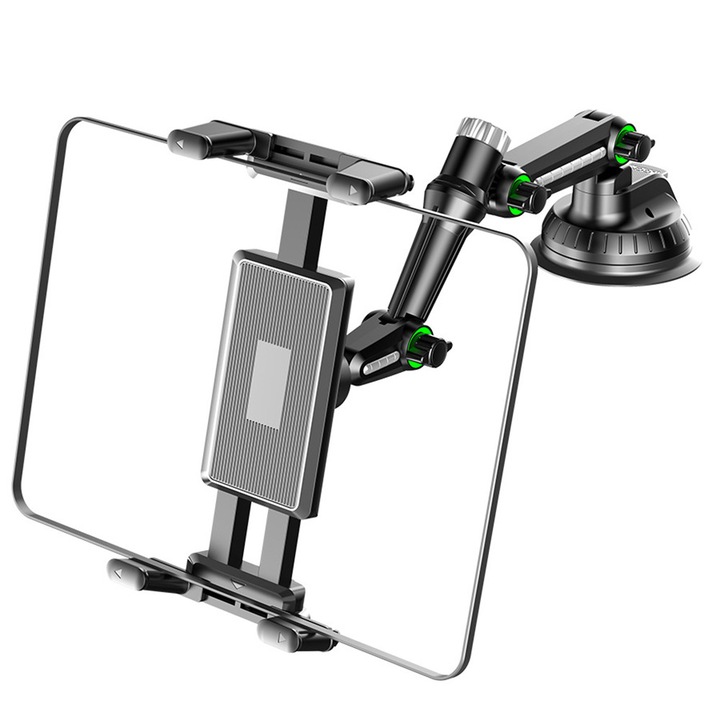Suport auto pentru tabletă BOMSTOM, 4.7-9.7 inch, rotire 360, negru