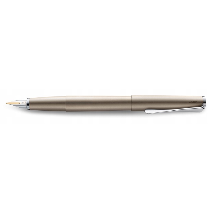 Lamy Studio Palladium töltőtoll, palládium bevonatú fém kivitel, 14K arany tollhegy, F