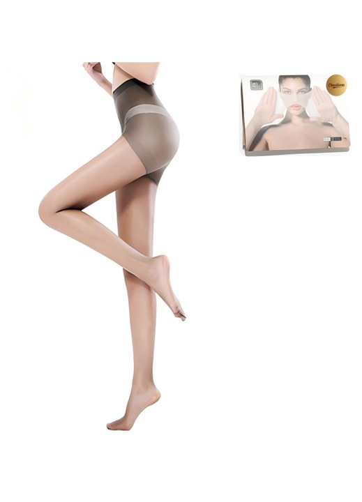 Ciorapi dama Omelivon 15 DEN, Gri, One Size