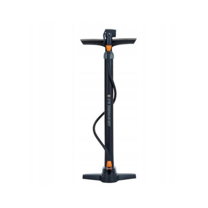 Pompa de podea SKS Air-X-Press 8.0, manometru, cap dublu, 60cm, pentru biciclete