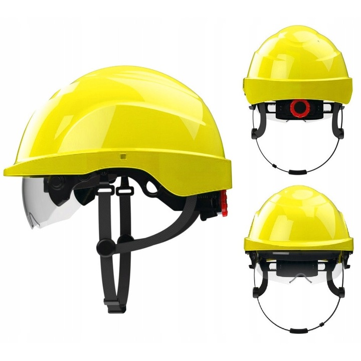 Casca de protectie Protekt ATRA 20, electroizolanta, galbena, 51-63 cm