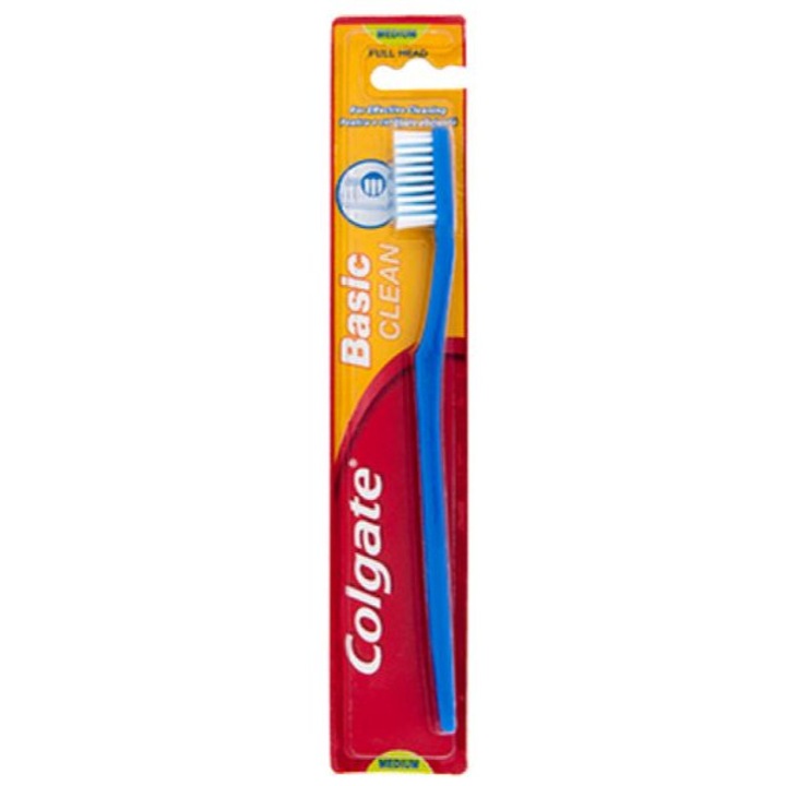 Colgate Basic Clean fogkefe, extra puha sörték, lekerekített fej, fehér szín