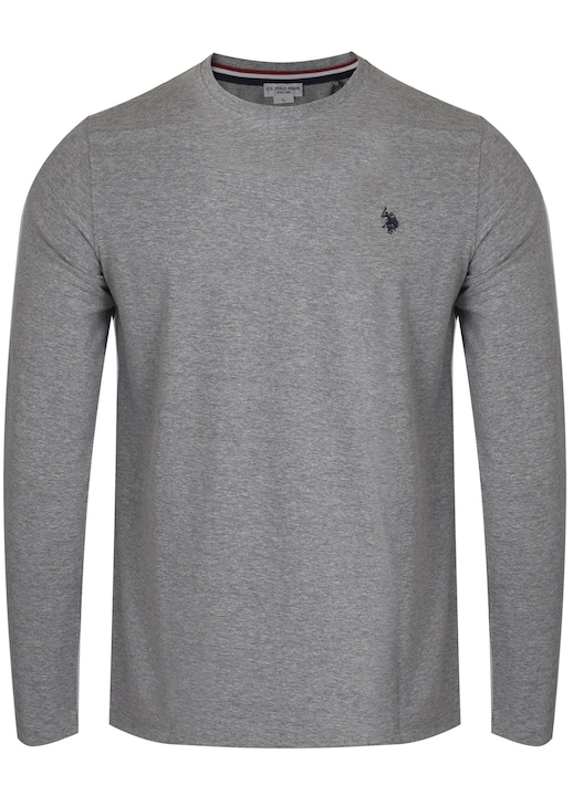Tricou barbati, U.S. Polo Assn., WILL 168 66730 34502 188, gri, bumbac, S INTL