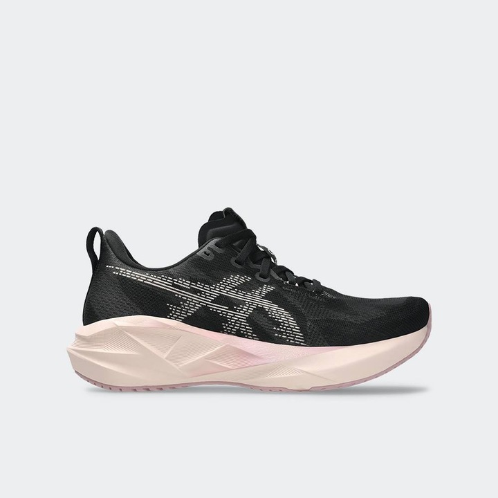 Pantofi sport dama, Asics, NOVABLAST 5, absorbtie socuri excelenta, confort inegalabil, negru/roz perlat