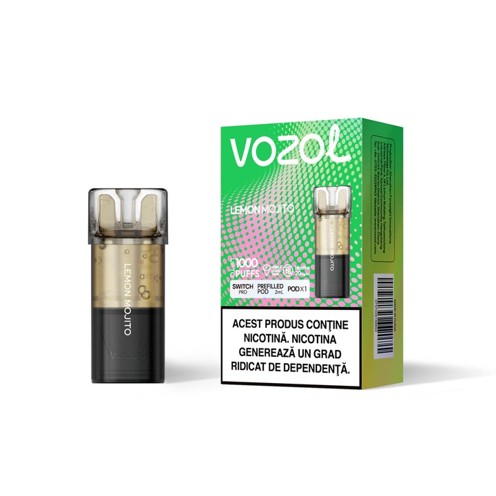 Cartus VOZOL Switch Pro, 1000 Pufuri, 20mg - Lemon Mojito