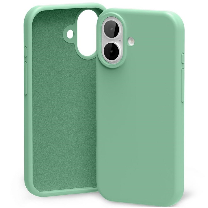 Carcasa Mercury Silicone compatibila cu iPhone 17, Verde