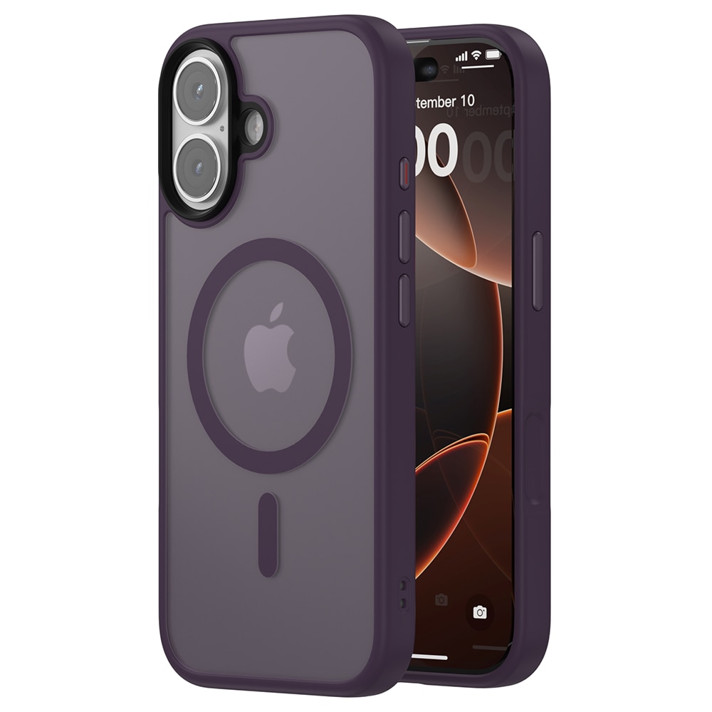 Husa compatibila cu Incarcare Magsafe pentru Apple iPhone 17, CASEY STUDIOS™, de Protectie, Slim, pentru Incarcare Wireless, Margini Ridicate pentru Protectia Ecranului si a Camerelor, Mov Inchis