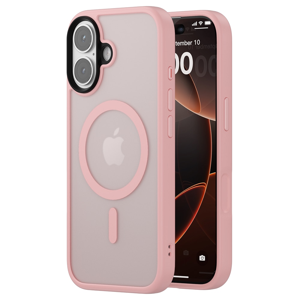 Husa compatibila cu Incarcare Magsafe pentru Apple iPhone 17, CASEY STUDIOS™, de Protectie, Slim, pentru Incarcare Wireless, Margini Ridicate pentru Protectia Ecranului si a Camerelor, Roz