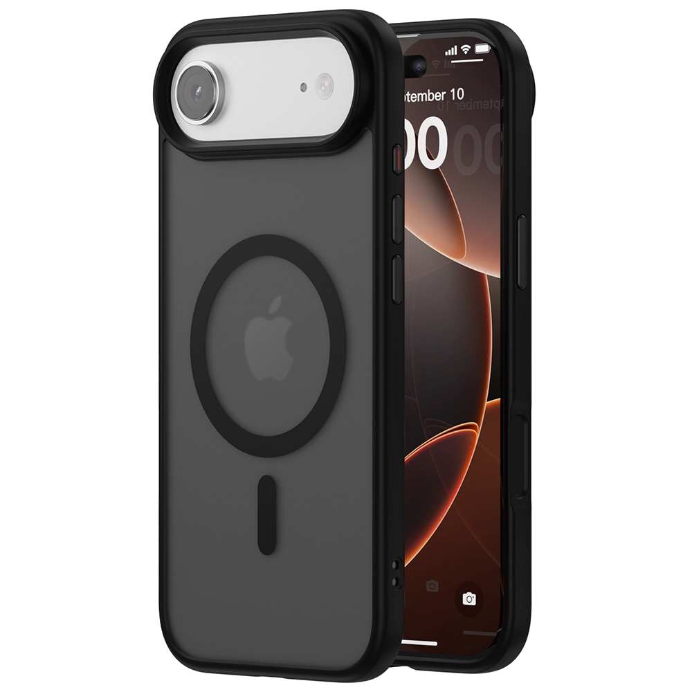 Husa compatibila cu Incarcare Magsafe pentru Apple iPhone 17 Air, CASEY STUDIOS™, de Protectie, Slim, pentru Incarcare Wireless, Margini Ridicate pentru Protectia Ecranului si a Camerelor, Negru