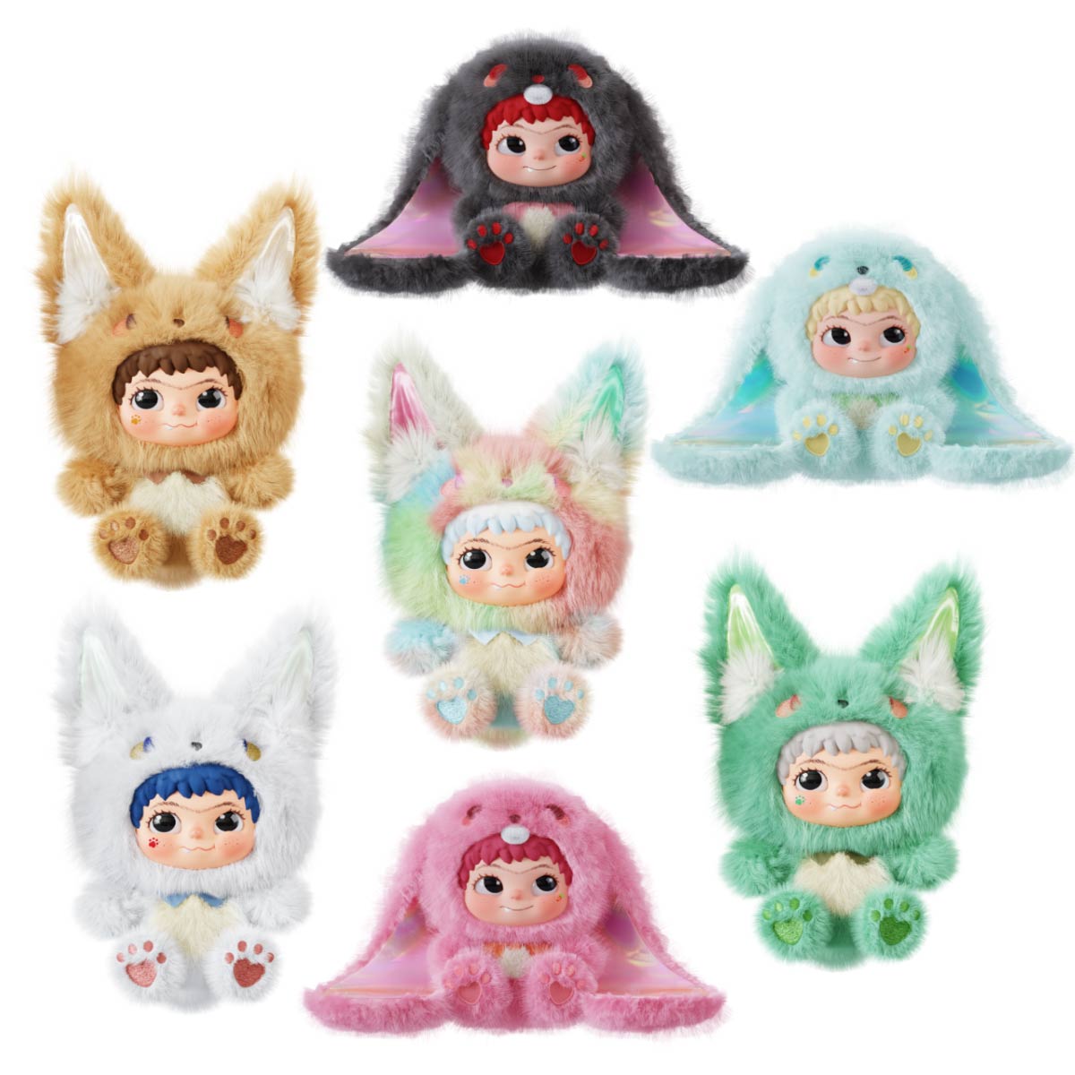 Jucarie de plus breloc surpriza Wakuku iepurasi si vulpite Letsvan