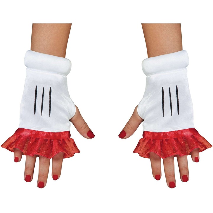 Disney Minnie Mouse costum, costum de carnaval manusi fara degete