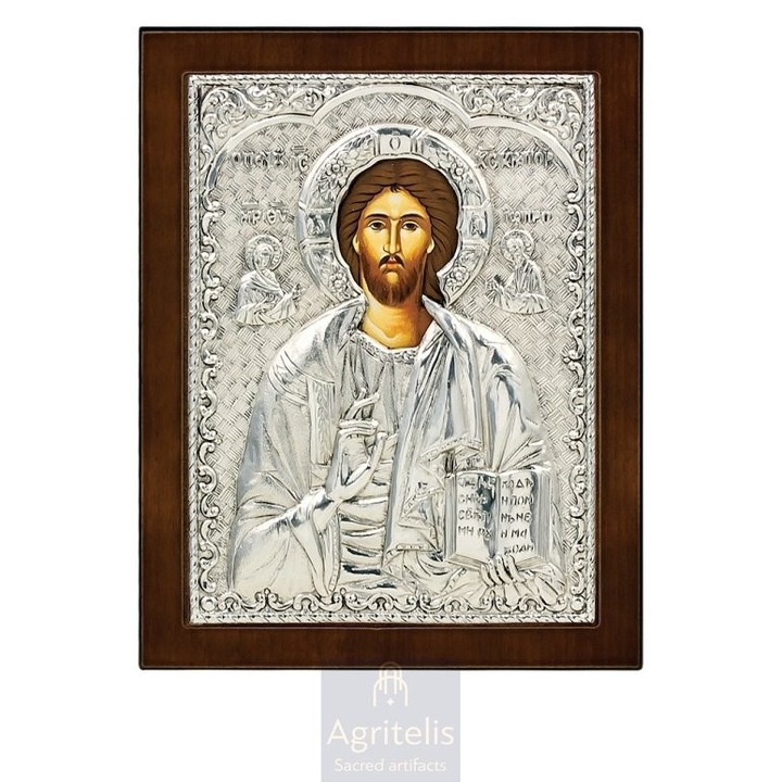 Icoana, Agritelis Sacred Artifacts, Hristos, argint 925, 24x19cm