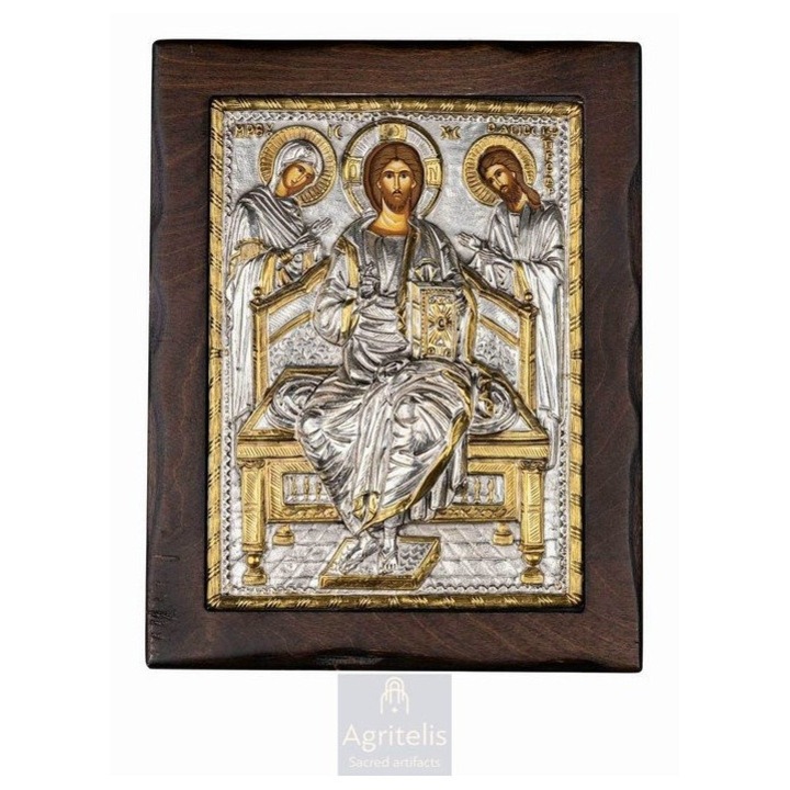 Iconita din argint 925, Agritelis, Descent, 25x19.5cm, lucrata manual