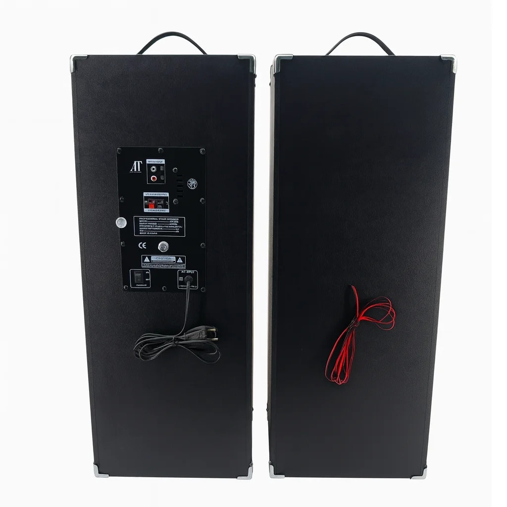 Boxe Profesionale AT Performance AT-2304, 1500W, Bluetooth, USB, set de 2 bucăți, Dimensiuni 54x33.3x84.3cm