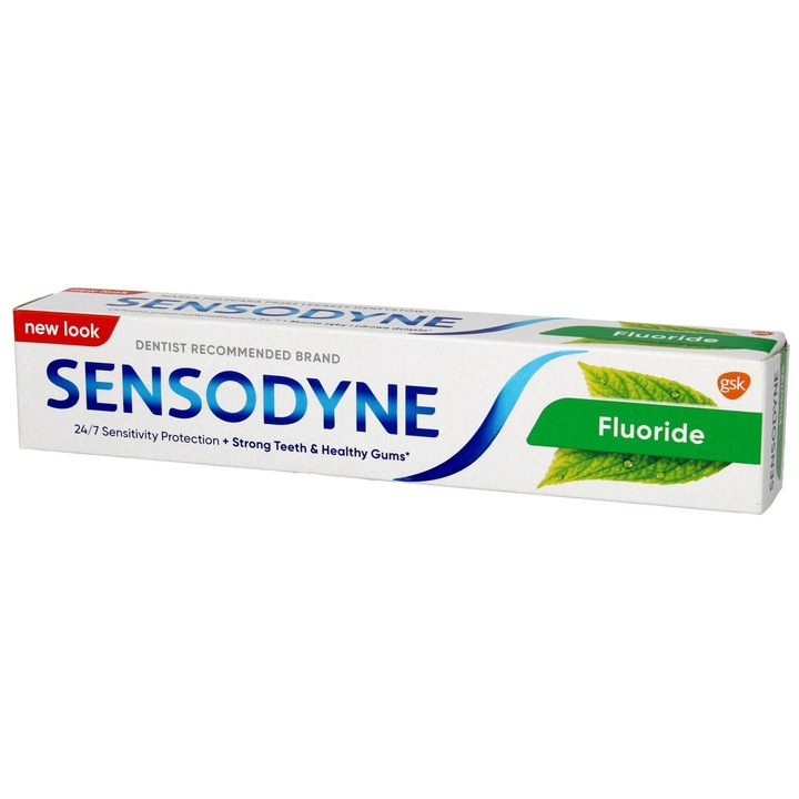 Паста за зъби Sensodyne, 75мл, с флуор, за чувствителни зъби, защита срещу чувствителност Gsk