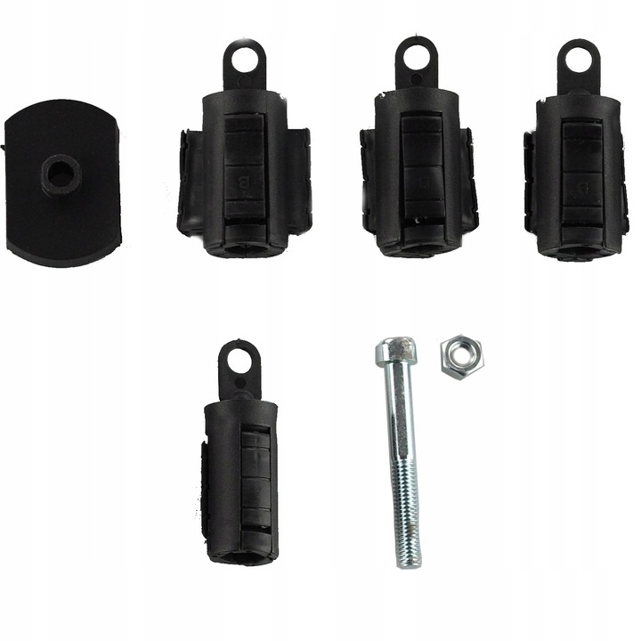 Set Adaptoare Simpla ADHD pentru Aripi Față Bicicletă, 4 Adăptatoare, Plastic, Multicolor