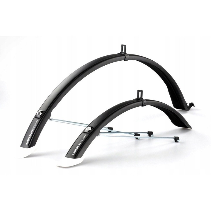 Apărare bicicletă spate Simpla Ubiquit 45 Short, negru/alb, 28"