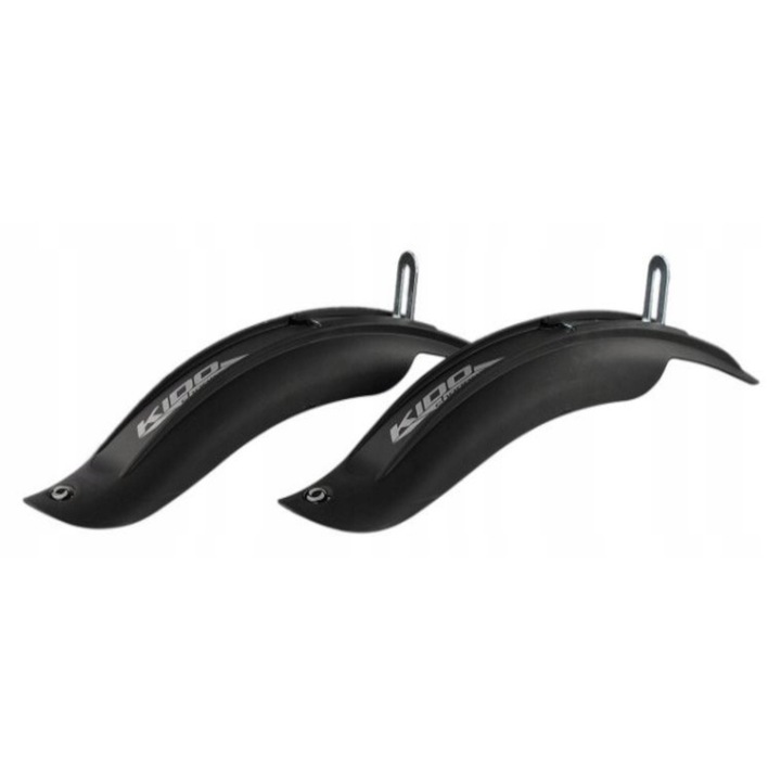 Aripă bicicletă copii Simpla KIDO ONE 12 SHORT, plastic, neagră, montare pe cadru, 12 inch