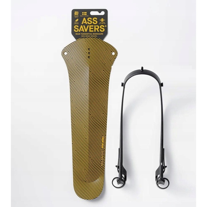 Aripă spate bicicleta Ass Savers Win Wing Gravel 2, auriu, 375x85mm