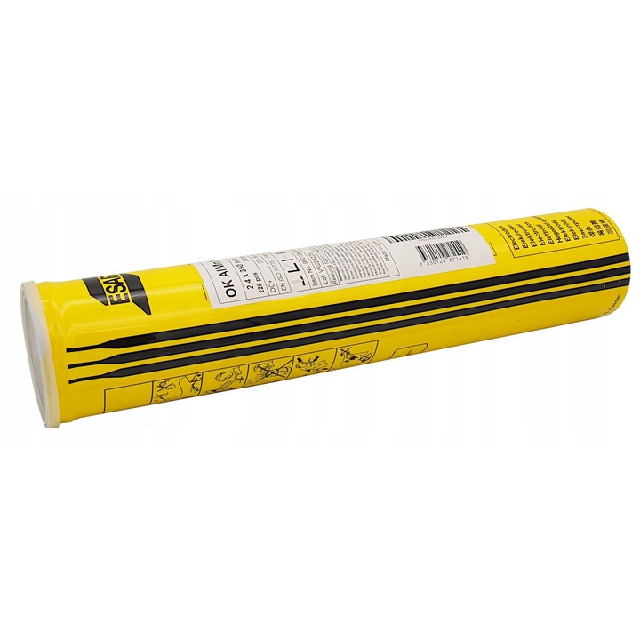 Electrozi de Sudură Aluminiu ESAB 2.4mm, set 226 bucăți, pentru aliaje, greutate 2kg