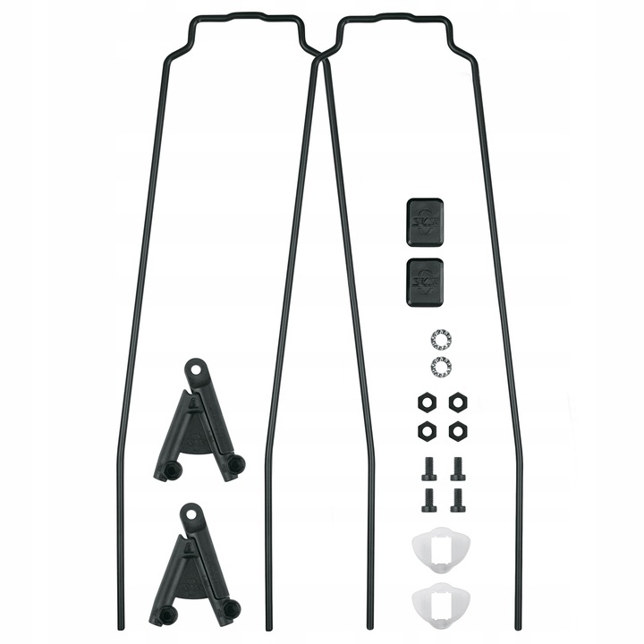 Suport U aripi spate SKS Bluemels Style, 28 inch, 56mm, negru, set