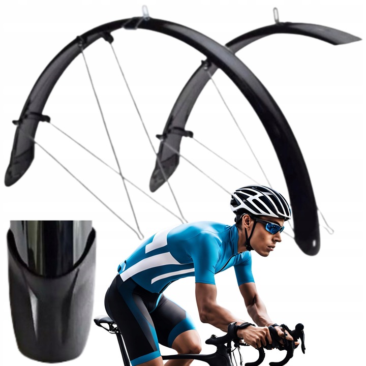 Aripioare Bicicleta Orion 24", set, protectie noroi, aluminiu, design elegant, negru