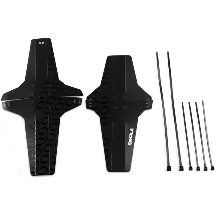 Set 2 bucati aparatori bicicleta Simpla IQ Race, ultraleggeri, 28", negru