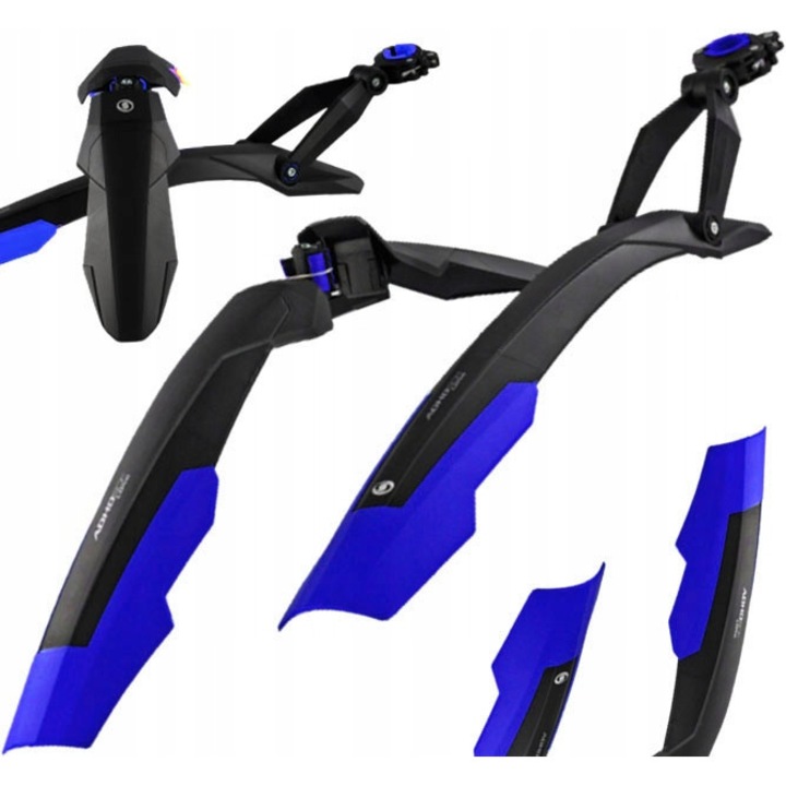 Set aripi bicicletă Simpla ADHD SDL 27.5/29" albastru, design inovator, material plastic flexibil