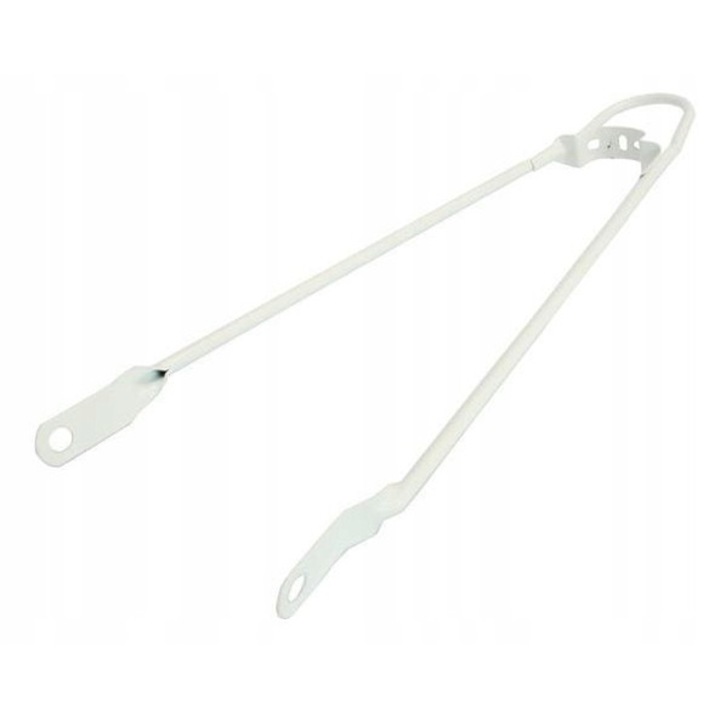 Suport aripă spate bicicletă, alb, 450mm, cu protecție pentru lampă