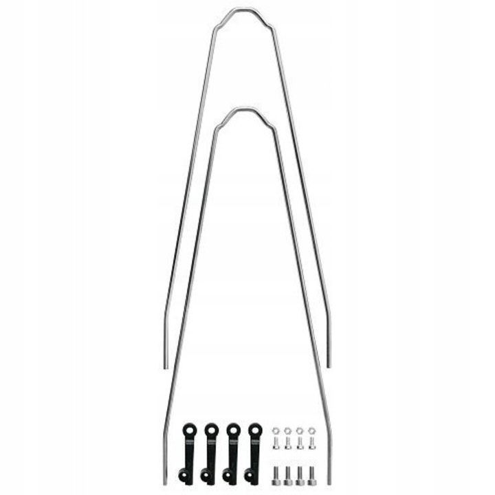 Suporturi ranforsare aripi SKS Velo 55 Cross, set complet, argintie, aluminiu