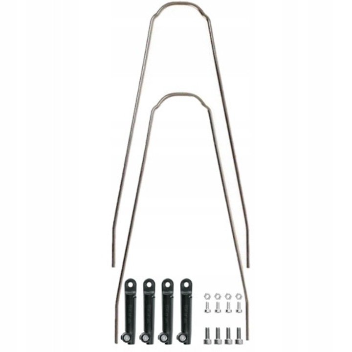 Set suporturi pentru aripi bicicletă SKS Velo 65 Mountain, gri, compatibile cu aripi 29 inci, montare rapidă