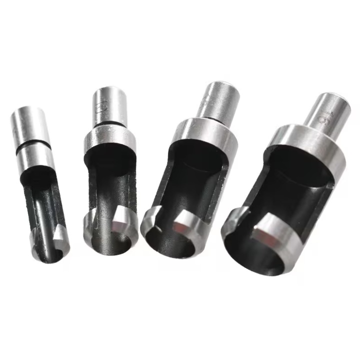 Set freze pentru dopuri de lemn 10-15-18-20 mm - 4 piese