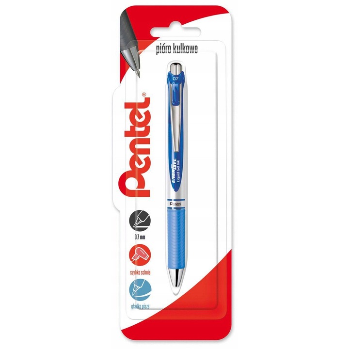 Pix cu gel Pentel EnerGel BL77, 0.7mm, albastru, 1 buc