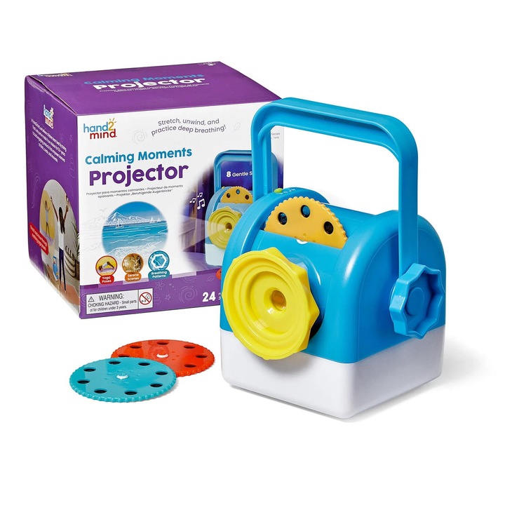 Proiector educațional hand2mind, set cu 3 discuri interschimbabile, dimensiune 42.4x25.4x7.6cm, colorat