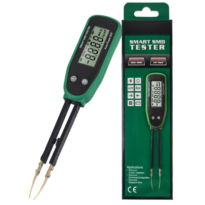 Tester digital SMD MS8910 cu funcție Auto Range, verde, 170x31x17mm