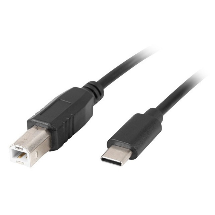 Cablu imprimanta 1.8m USB-C3.1 tata - USB2.0 B tata negru