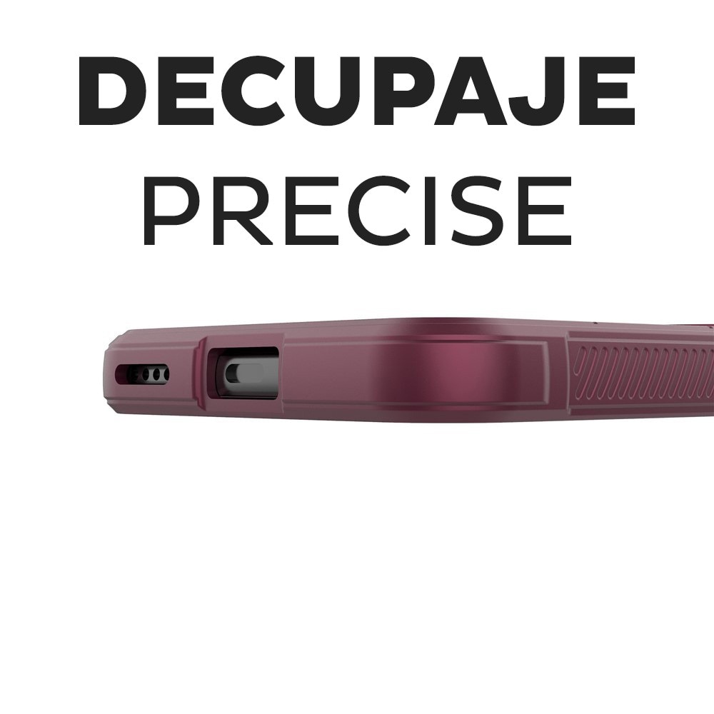 Husa pentru Honor 400 Pro DaDen® Magic Shield, Antisoc, Interior microfibra, TPU, Visiniu