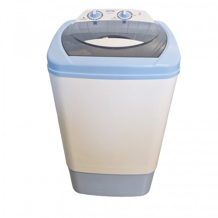 Mașină de spălat rufe semiautomată LaMarque SAWM-611BL, 6 kg, 380W, albastru/alb, 45,5x40x79,5cm
