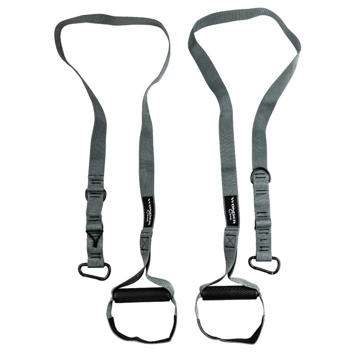 Antrenor multifuncțional de suspensie Northix, fitness, toate grupele musculare, ajustabil, 1 set