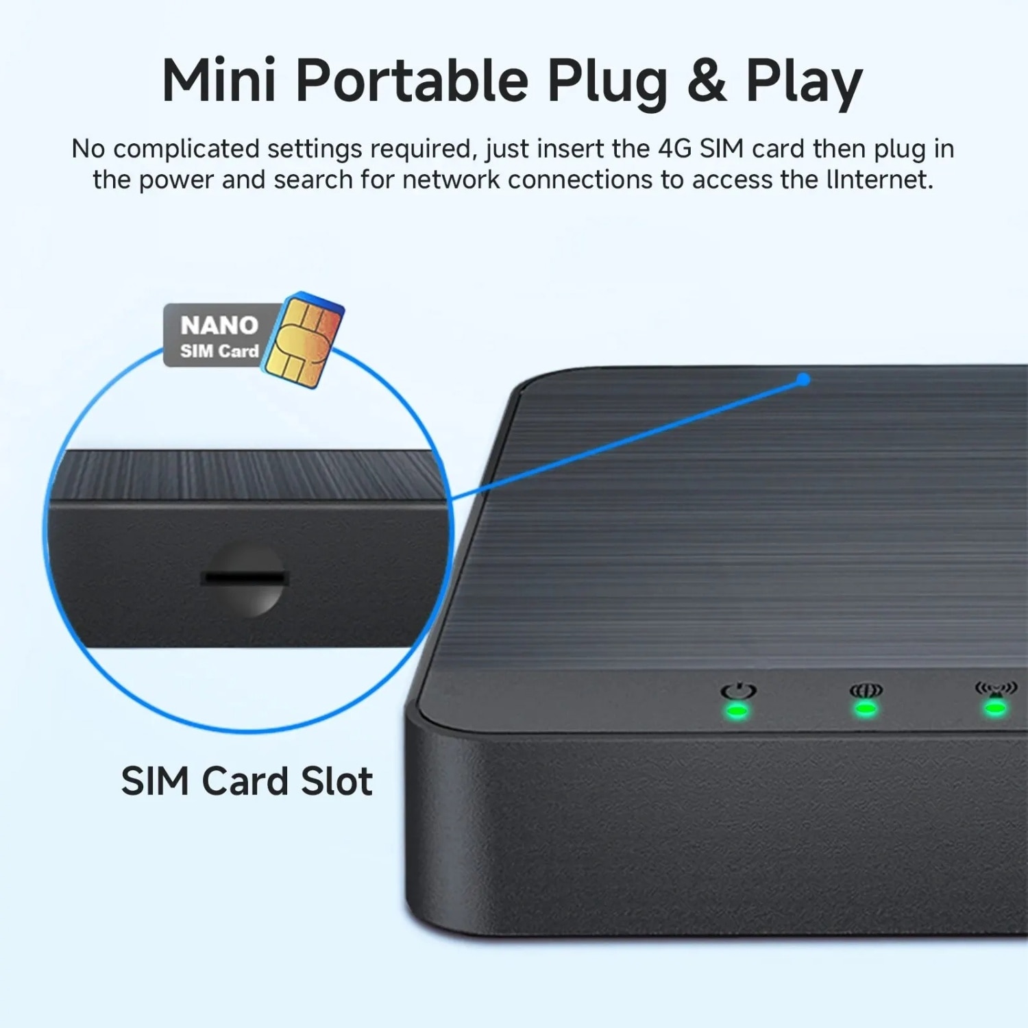Router wireless 4G LTE, MOSMAOO®, With SIM CARD SLOT, 300Mbps, Wi-Fi ...
