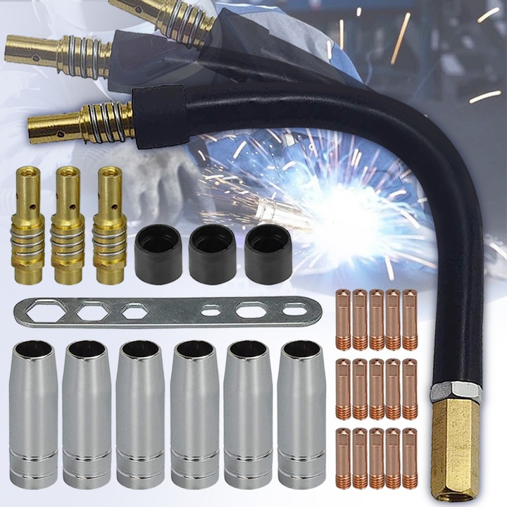 Set duze pentru sudura MIG, Tressino, 29 piese, 0.8mm, multicolor